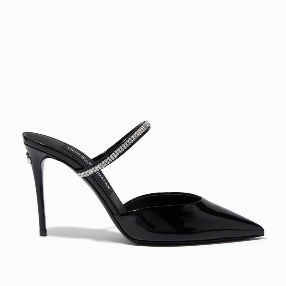 New DOLCE & GABBANA Crystal Mules in Patent Leather - Picture 3 of 15